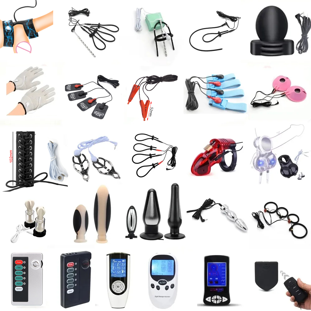 Medical Gloves - 電気刺激玩具 マッサージ刺激 自慰行為 パルス アナル バットプラグ