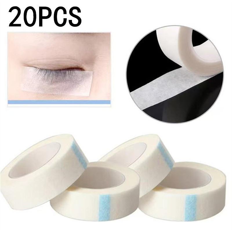 Medical Tape - 1/5/10/20 個白い通気性のある医療用紙テープまつげエクステンション用糸くずの出ないまぶたステッカー 9 メートル * 1.25