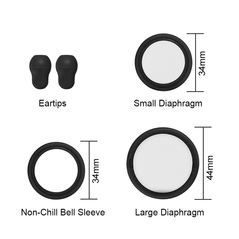聴診器スペアパーツ交換用イヤーチップ調整可能なダイヤフラムリ - Stethoscope のレビューと価格
