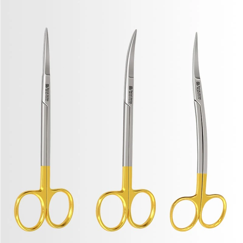 ステンレス鋼歯科外科はさみストレートと湾曲したはさみ鉗子医療 - Medical Scissors のレビューと価格