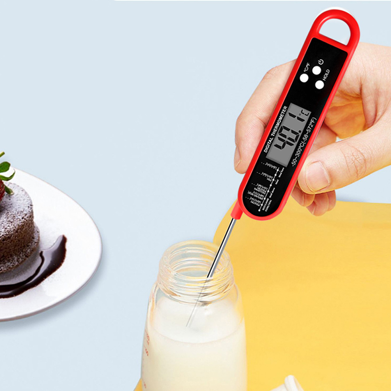 折りたたみ式肉用温度計デジタルキッチン食品調理用温度計肉水ミ - Thermometer Digital のレビューと価格