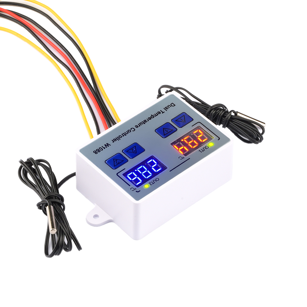 W1088 デュアル LED デジタル温度センサーメーターコ - Lab Incubator のレビューと価格