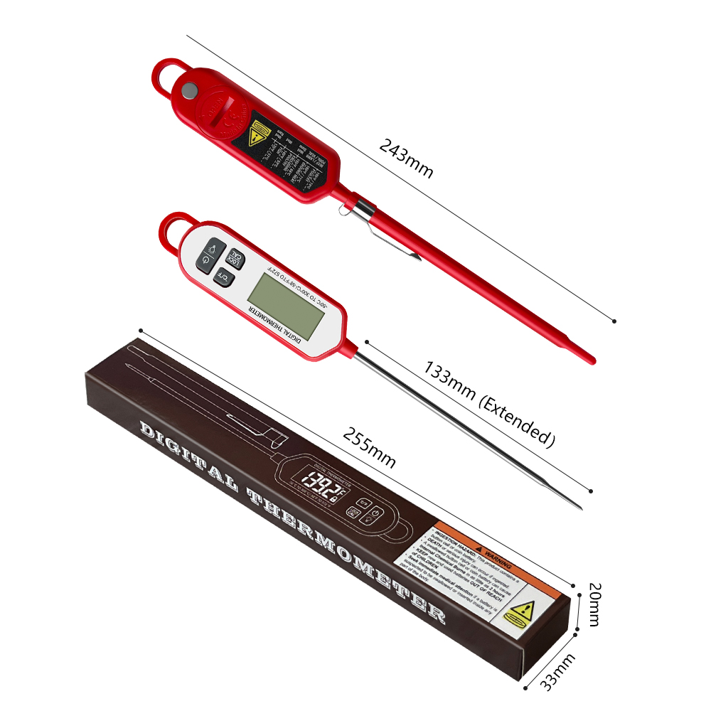 デジタル肉用温度計、インスタント読み取りバックライトディスプ - Thermometer Digital のレビューと価格