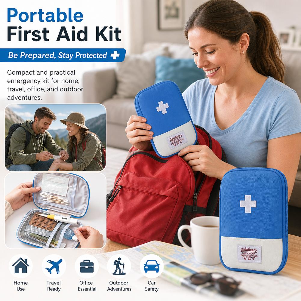 大容量ポータブル救急キットバッグ、家庭、車、旅行、キャンプ、 - First Aid Kit のレビューと価格