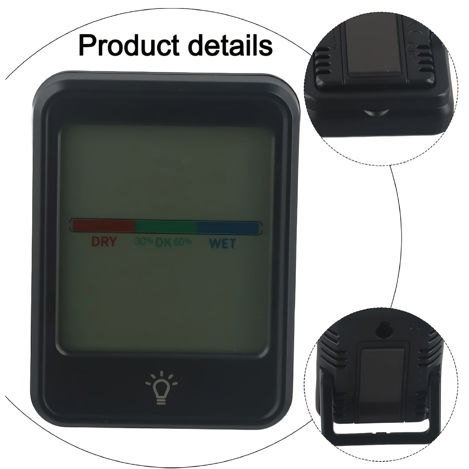 1個のデジタル温度計湿度計、室内温度計、AAA電池式（電池は - Thermometer Digital のレビューと価格