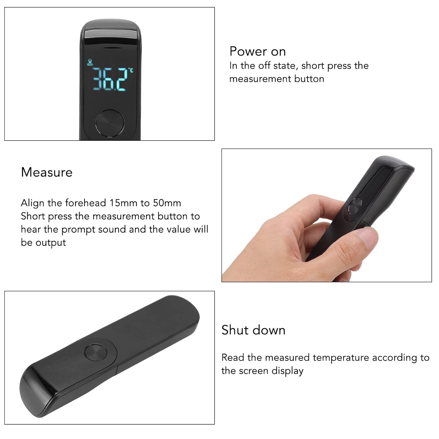 IDEABEL 赤外線発熱温度計デジタル LCD 幼児大人用 - Pulse Oximeter のレビューと価格