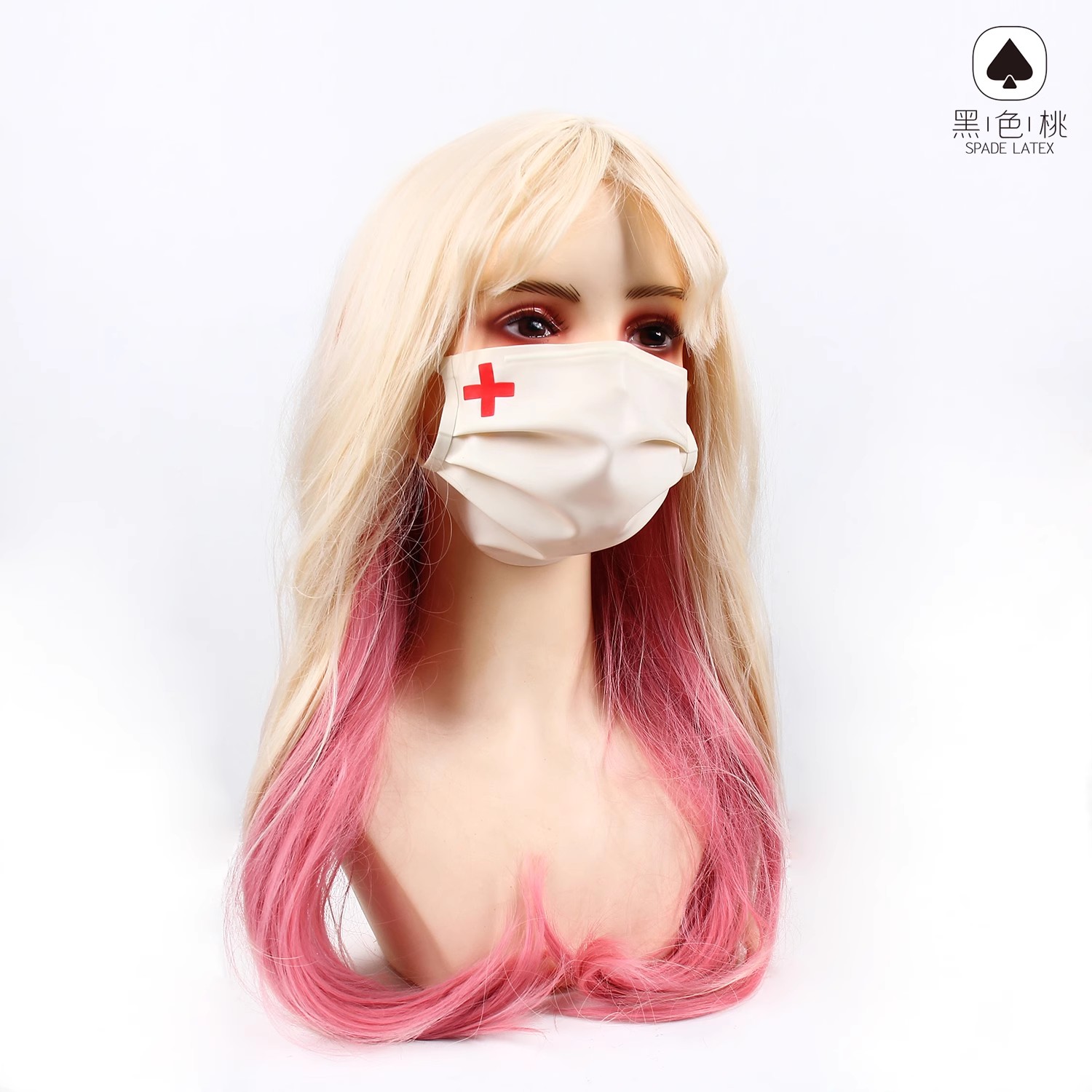 カスタマイズされたラテックスコートコスプレマスク,ブラックピ - Surgical Mask のレビューと価格